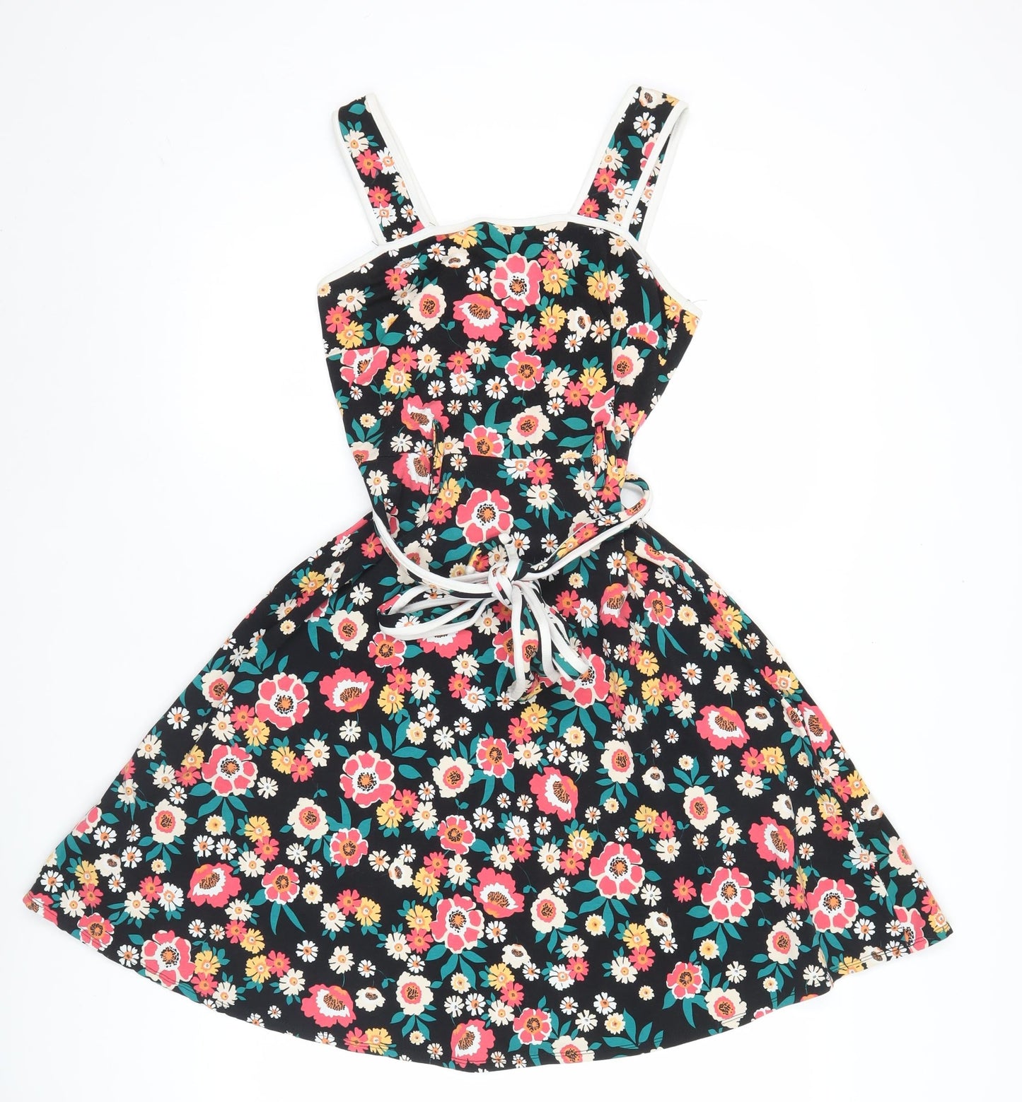 Dorothy Perkins Women’s Multicoloured Floral Fit & Flare Dress Size 8