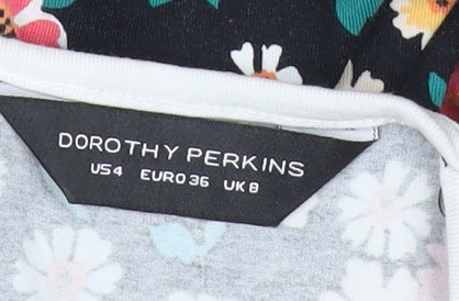 Dorothy Perkins Women’s Multicoloured Floral Fit & Flare Dress Size 8