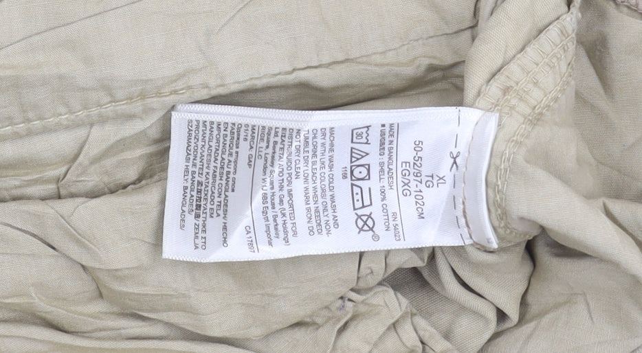 GAP Men's Beige Jogger Trousers XL 40in Cotton Casual Pants