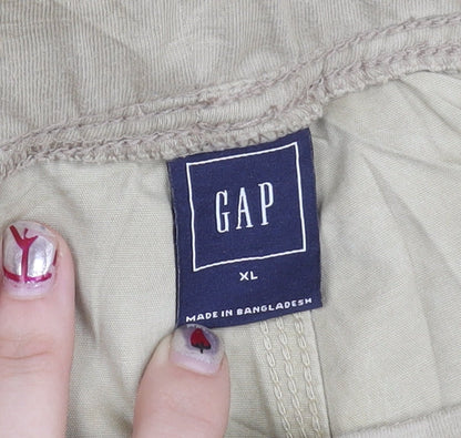 GAP Men's Beige Jogger Trousers XL 40in Cotton Casual Pants