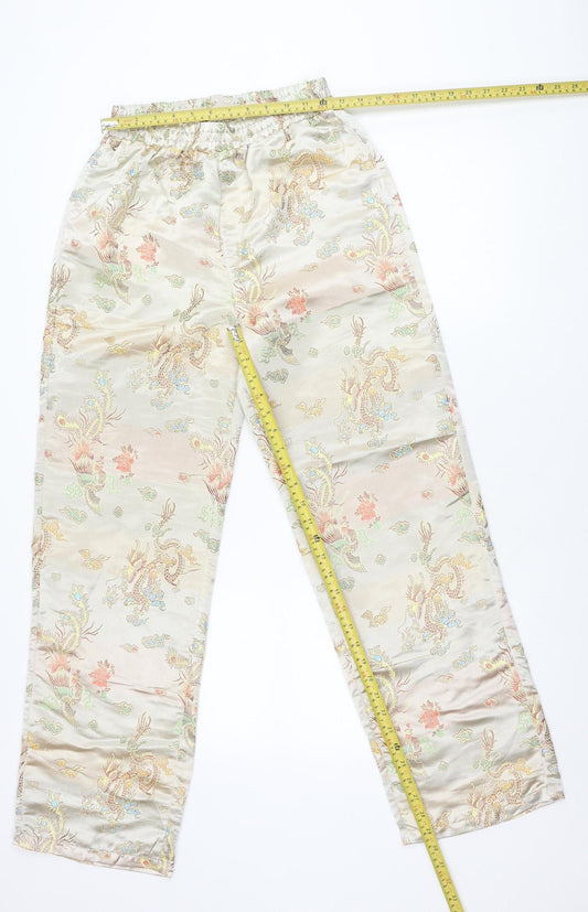 Womens UK Size 8 ASOS Regular Fit CasualParty/Cocktail Beige Trousers