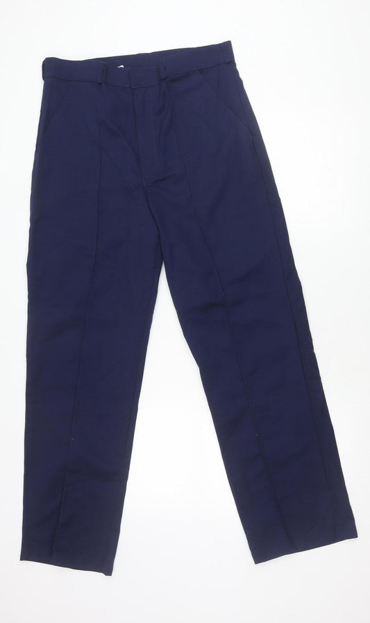 Trojan Workwear Men’s Blue Work Trousers 34W 31L Straight Fit