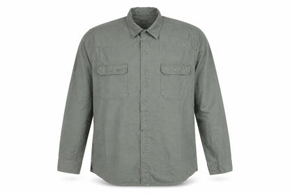 Gap Men’s Grey Classic Fit Long Sleeve Cotton Button-Up Shirt XL