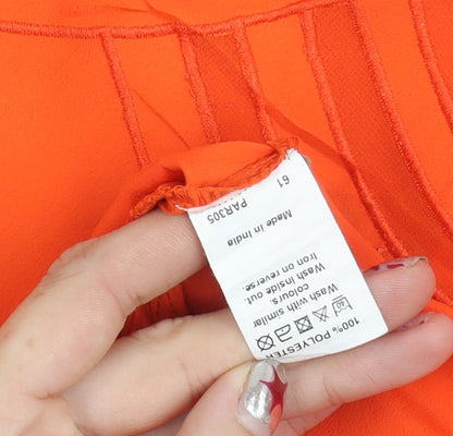 Womens UK Size 6 River Island Orange Basic Tank