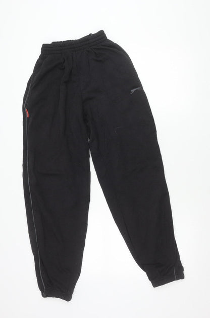 Slazenger Boys Black XS Jogger Sweatpants Activewear Trousers