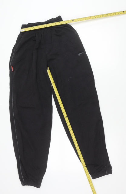 Slazenger Boys Black XS Jogger Sweatpants Activewear Trousers