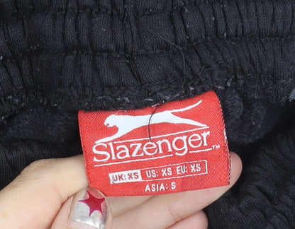 Slazenger Boys Black XS Jogger Sweatpants Activewear Trousers