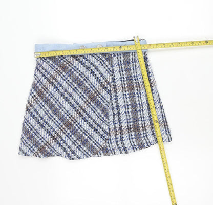 Womens UK Size L Zara Straight & Pencil Tweed Skirt