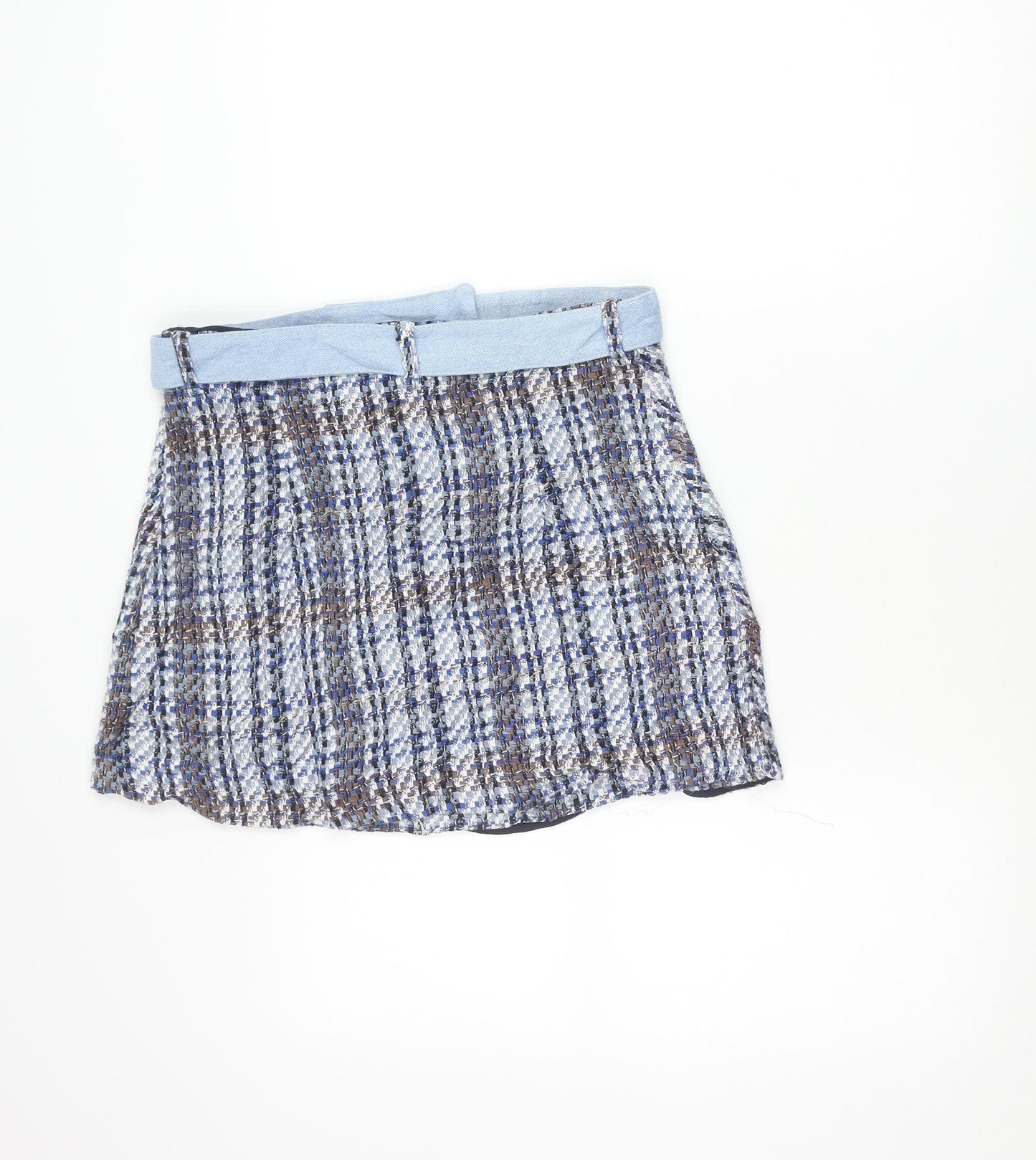 Womens UK Size L Zara Straight & Pencil Tweed Skirt