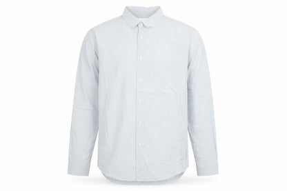 Zara Men Blue Striped Regular Fit Cotton Long Sleeve Shirt L 42