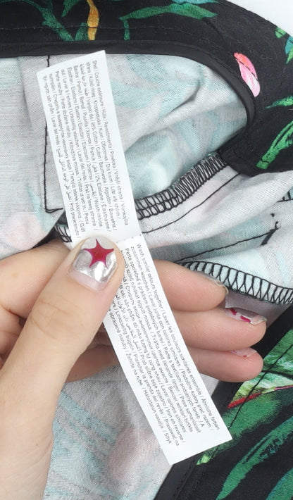 F&F Womens Multicoloured Floral Skinny Leggings Size 12