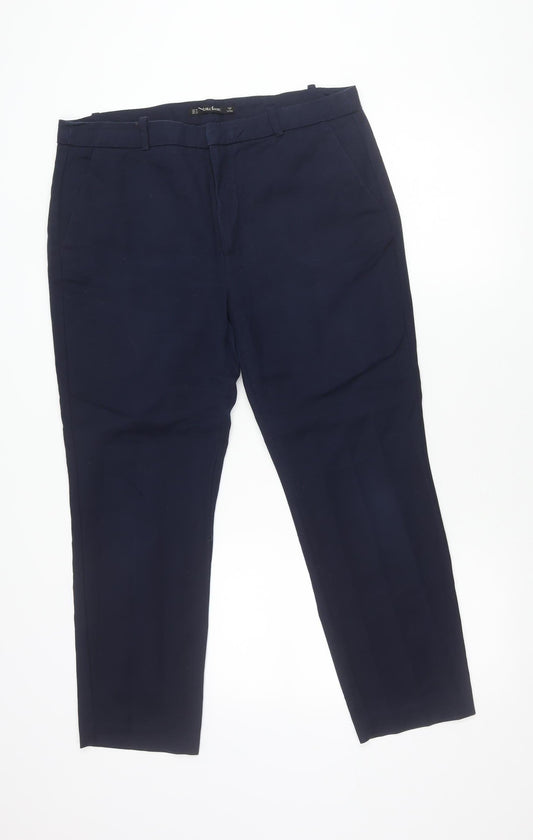 Zara Basic Women’s Blue Size 16 Slim Fit Dress Pants Work Trousers