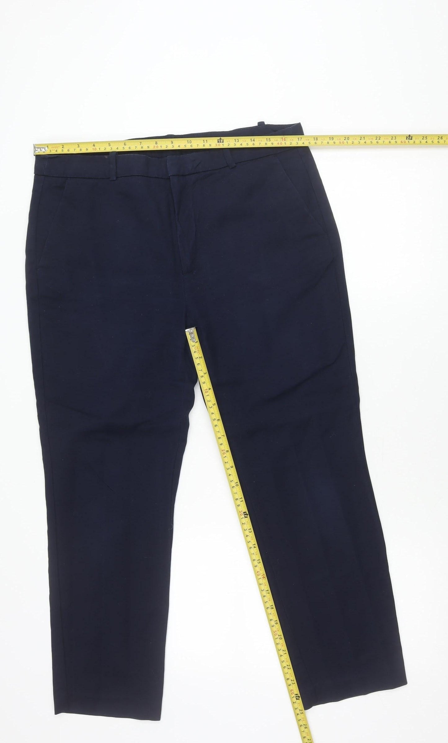 Zara Basic Women’s Blue Size 16 Slim Fit Dress Pants Work Trousers