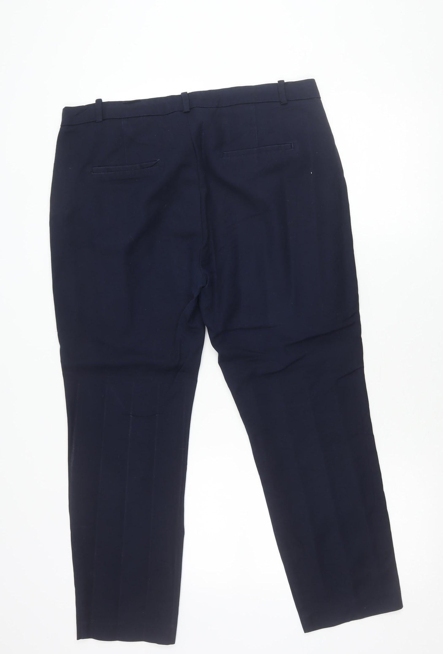Zara Basic Women’s Blue Size 16 Slim Fit Dress Pants Work Trousers