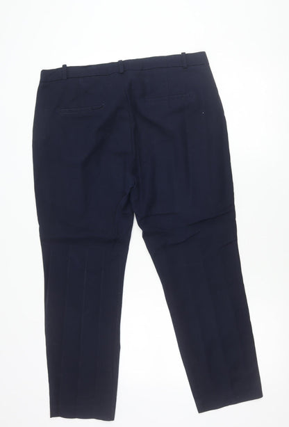 Zara Basic Women’s Blue Size 16 Slim Fit Dress Pants Work Trousers