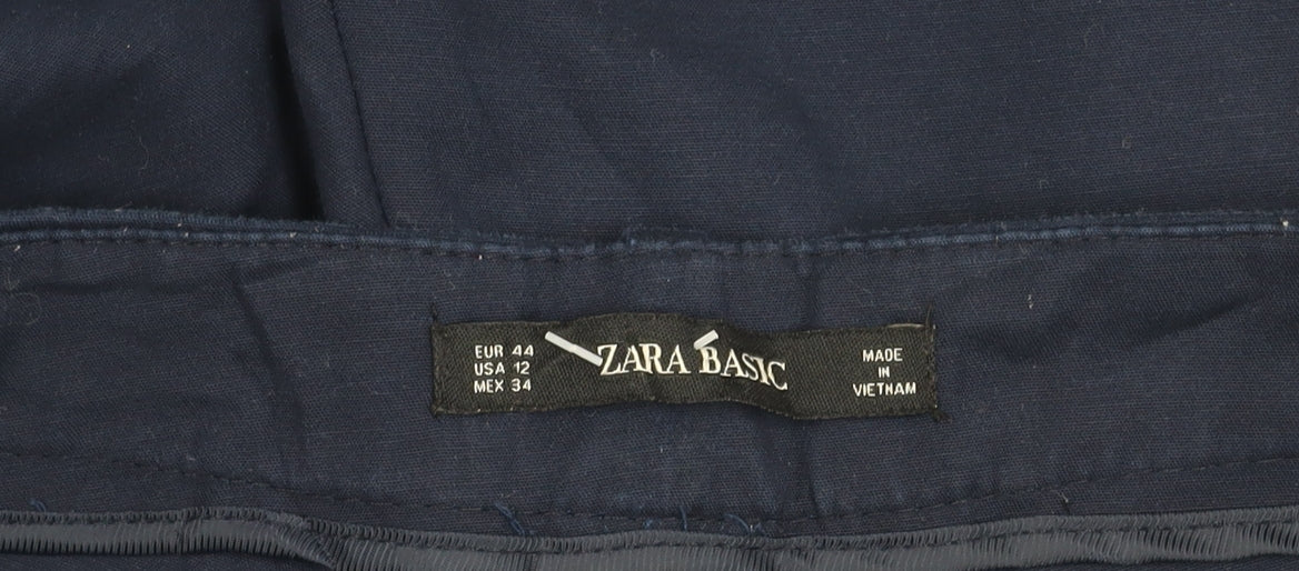 Zara Basic Women’s Blue Size 16 Slim Fit Dress Pants Work Trousers