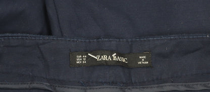 Zara Basic Women’s Blue Size 16 Slim Fit Dress Pants Work Trousers