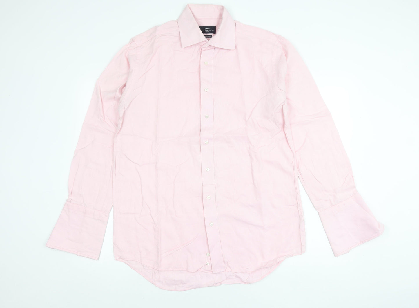 Paul Costelloe Men’s Pink 16.5 Classic Fit Cotton Shirt