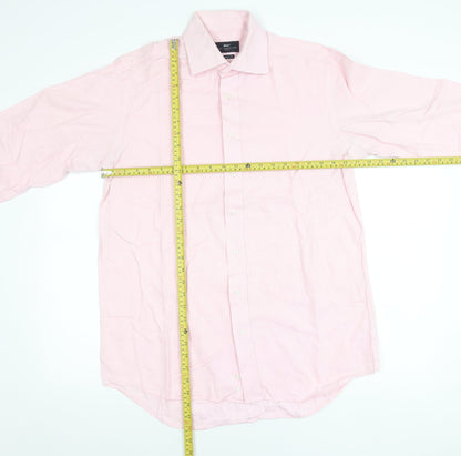 Paul Costelloe Men’s Pink 16.5 Classic Fit Cotton Shirt