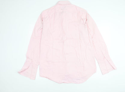 Paul Costelloe Men’s Pink 16.5 Classic Fit Cotton Shirt