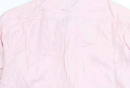 Paul Costelloe Men’s Pink 16.5 Classic Fit Cotton Shirt