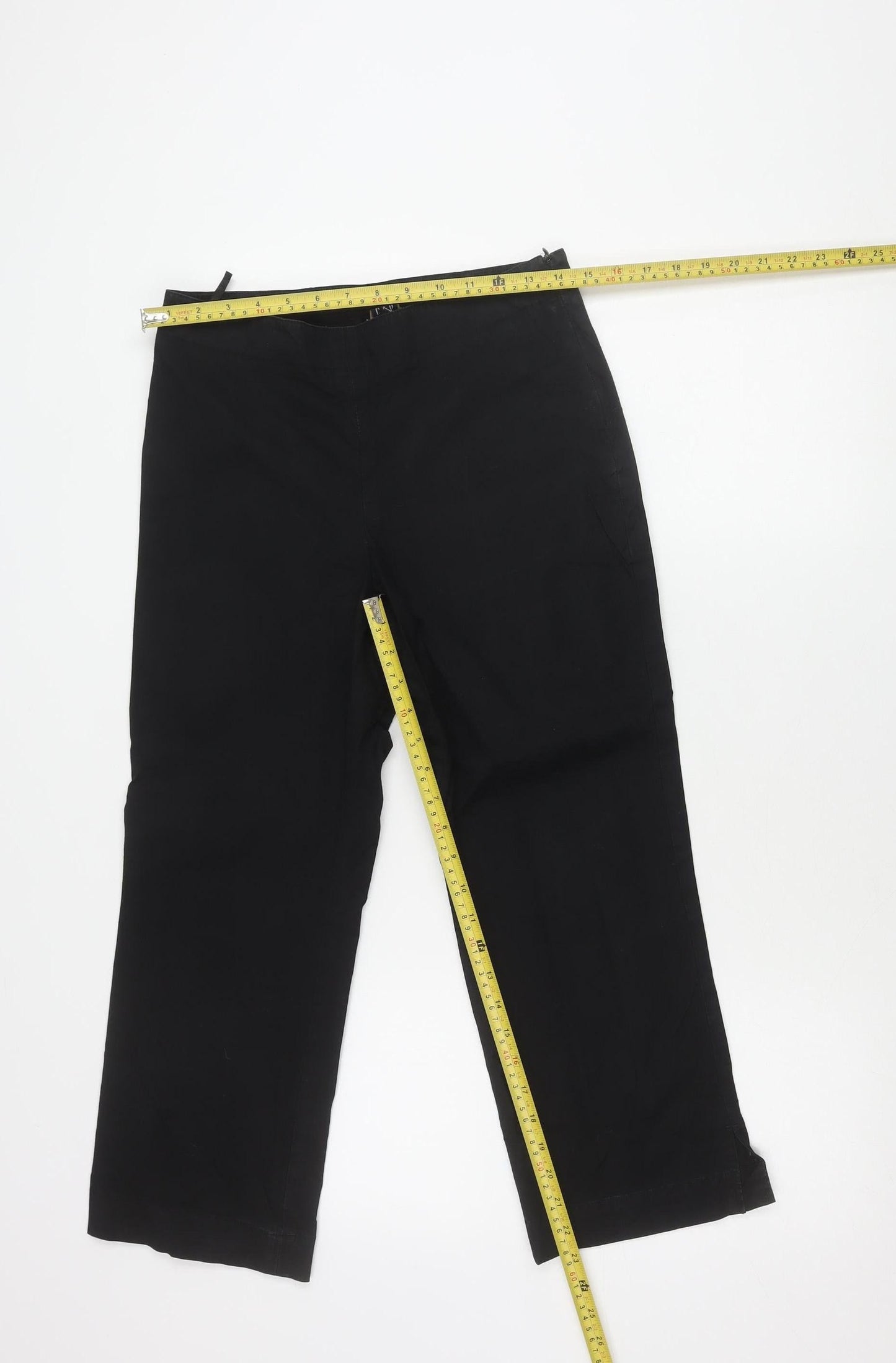 Womens UK Size 10 Gap Regular Fit Chino Black Trousers