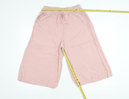 Uniqlo Girls Pink M Lounge Pants 100% Viscose Drawstring