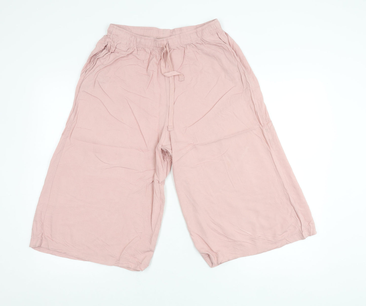 Uniqlo Girls Pink M Lounge Pants 100% Viscose Drawstring