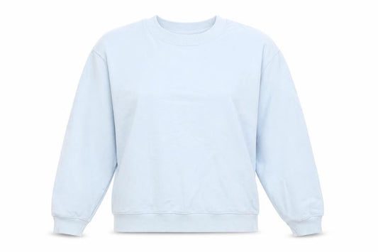 Monki Women’s Blue XS Pullover Sweatshirt Crew Neck Casual
