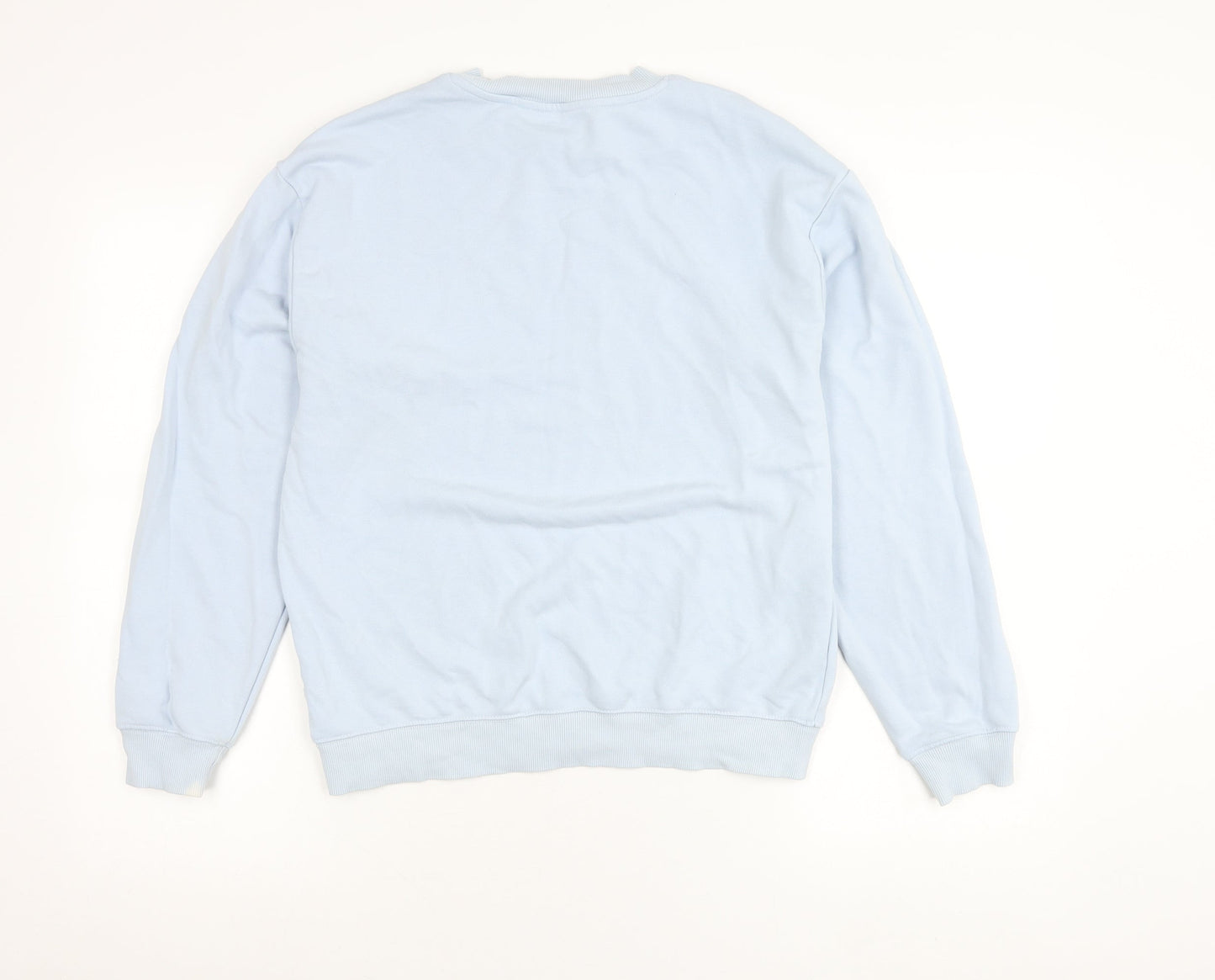 Monki Women’s Blue XS Pullover Sweatshirt Crew Neck Casual