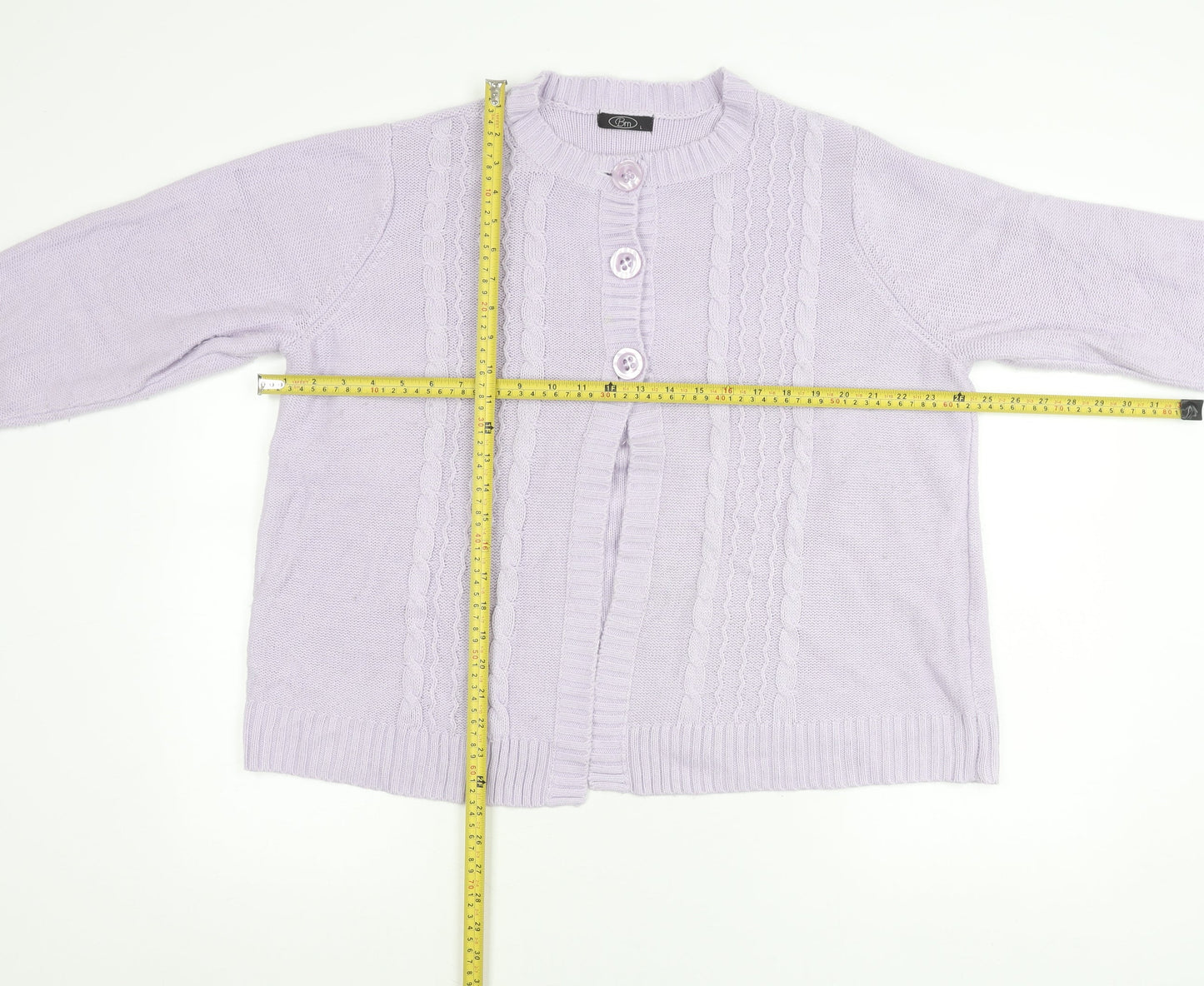 Womens UK Size L BM Purple Cardigan Jumper