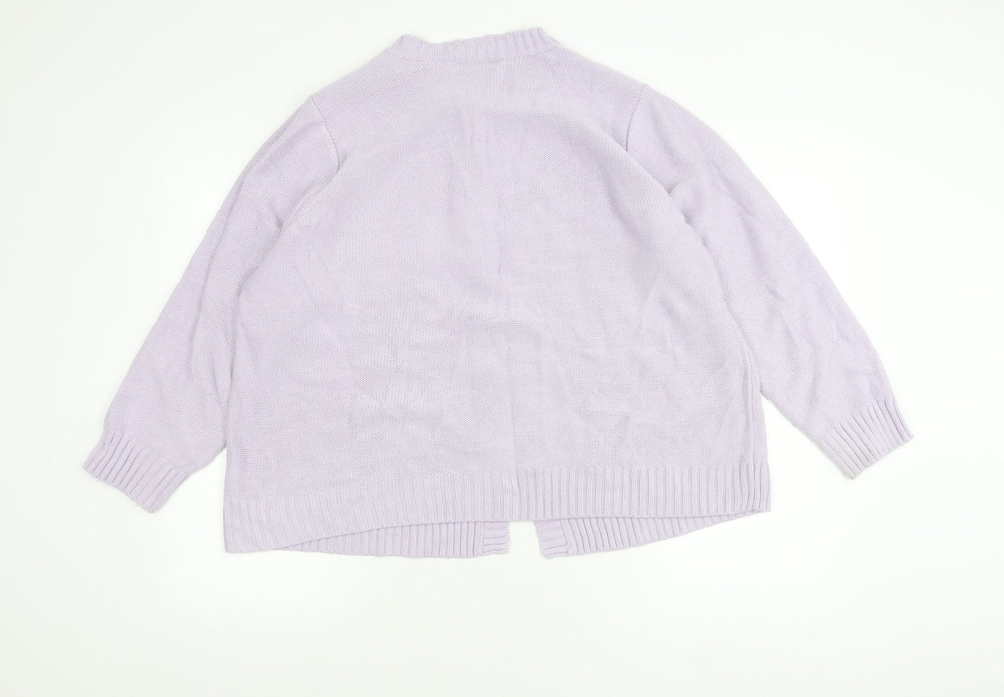 Womens UK Size L BM Purple Cardigan Jumper