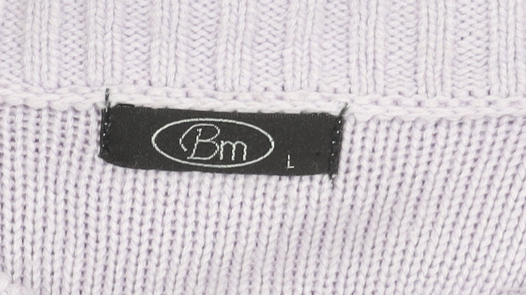 Womens UK Size L BM Purple Cardigan Jumper