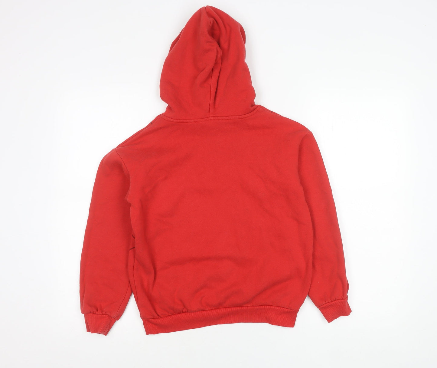 H&M Boys Spider-Man Marvel Red Pullover Hoodie 9-10 Years Cotton Blend