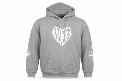 NORTII WEST Men’s Grey Pullover Hoodie M Sweetheart Graphic