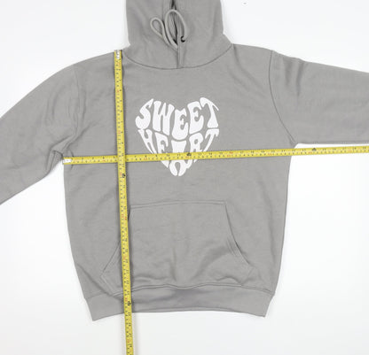 NORTII WEST Men’s Grey Pullover Hoodie M Sweetheart Graphic