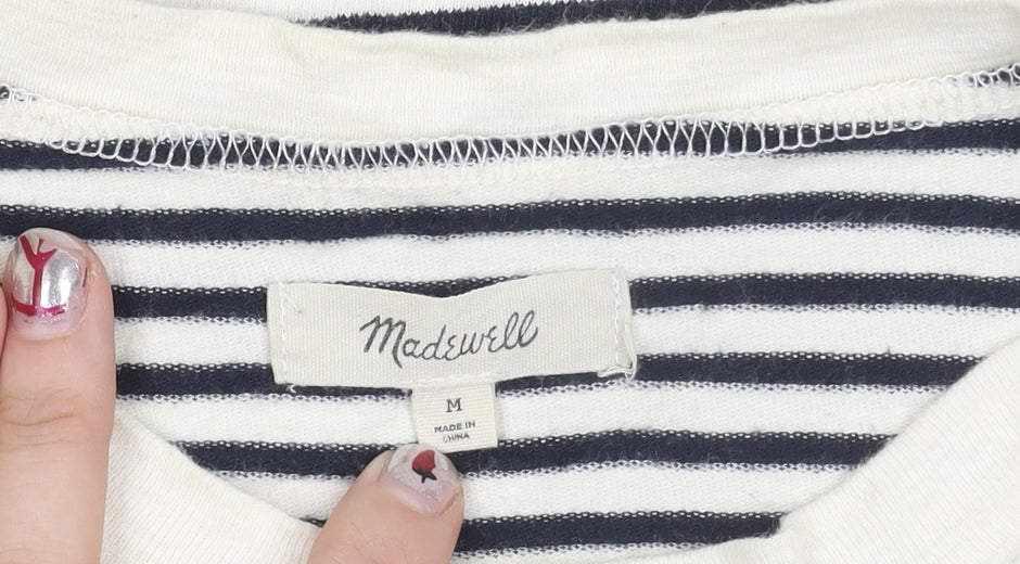 Womens UK Size M Madewell Multicoloured Basic T-Shirt