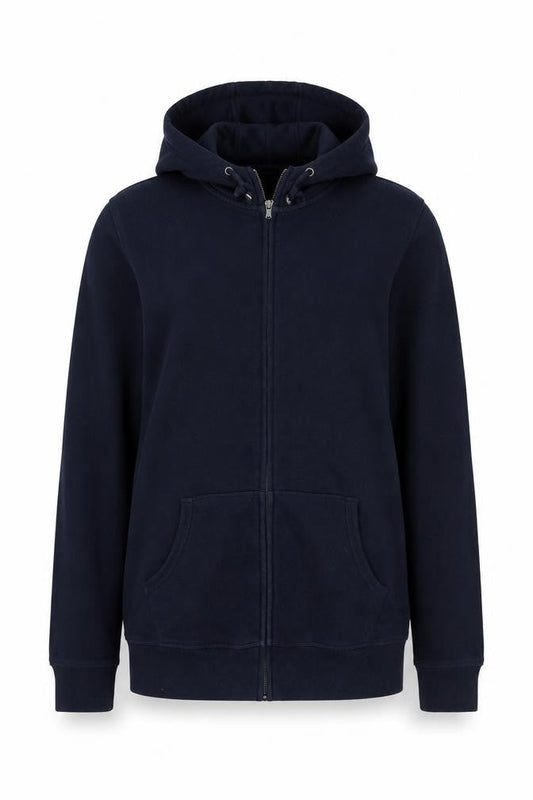 Denver Hayes Women’s Blue Fleece Hooded Zip Jacket Size 12