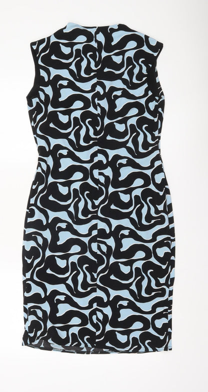Star by Julien Macdonald Women’s Blue Black Sheath Dress Size 12