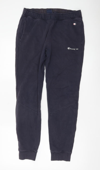 Champion Womens Blue Medium Jogger Sweatpants Cotton Blend