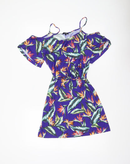 Figleaves Women’s Multicoloured Floral Skater Dress S Summer Casual