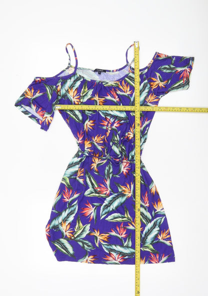 Figleaves Women’s Multicoloured Floral Skater Dress S Summer Casual