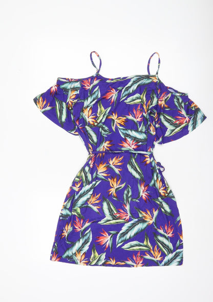 Figleaves Women’s Multicoloured Floral Skater Dress S Summer Casual