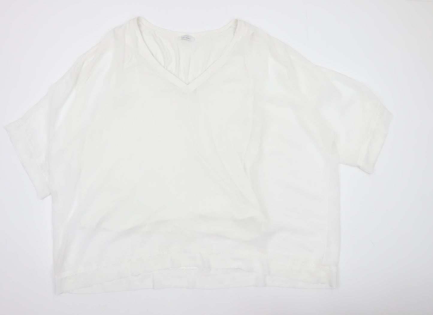 Womens UK Size 22 Yours White Basic Blouse
