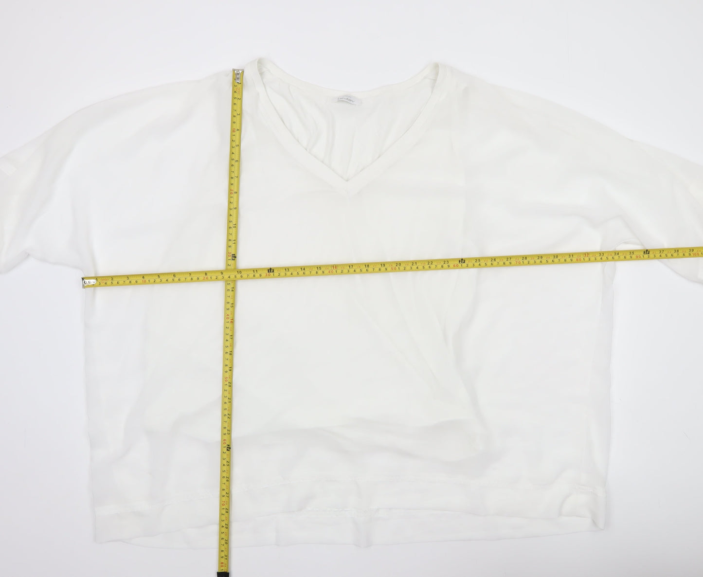 Womens UK Size 22 Yours White Basic Blouse