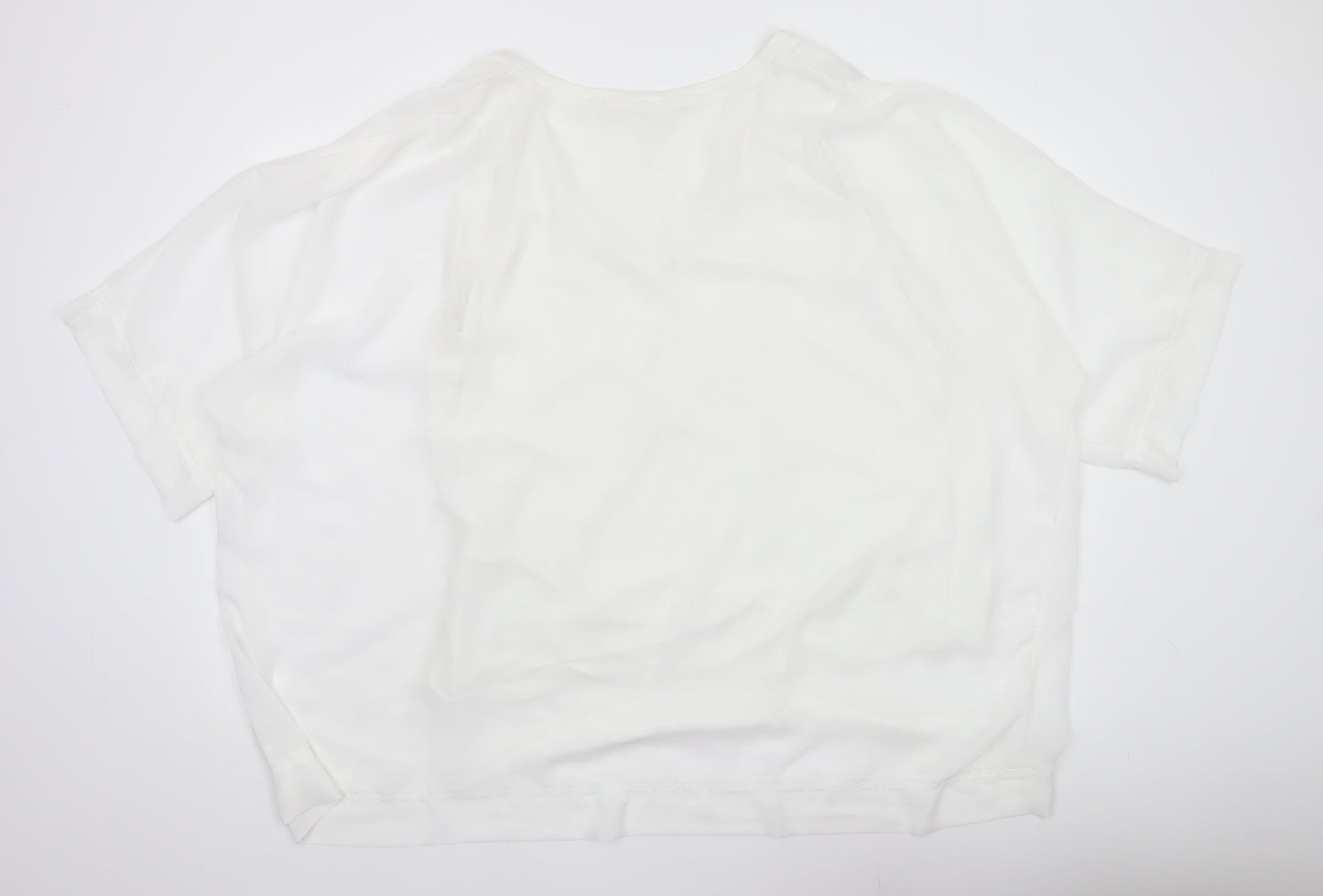 Womens UK Size 22 Yours White Basic Blouse