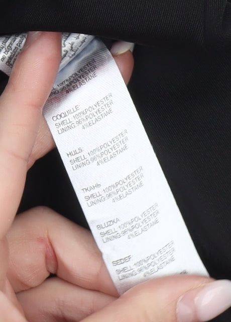 Little Mistress Women’s Black White Stripe Sheath Knee Dress UK 8