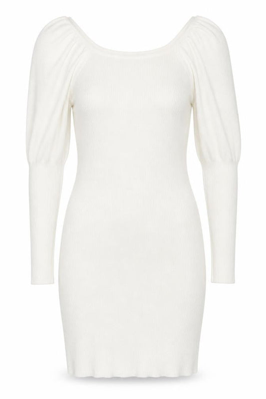 ASOS Women’s White Bodycon Puff Sleeve Mini Dress Size 8