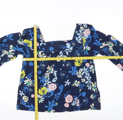Womens UK Size 12 Lily & Me Blue Tunic Blouse