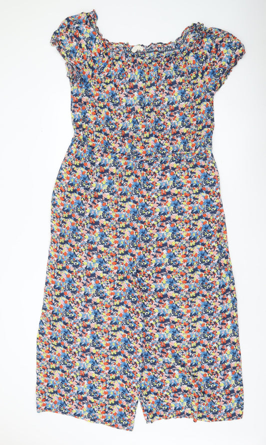 Next Womens Multicoloured Floral Viscose Playsuit Size 20